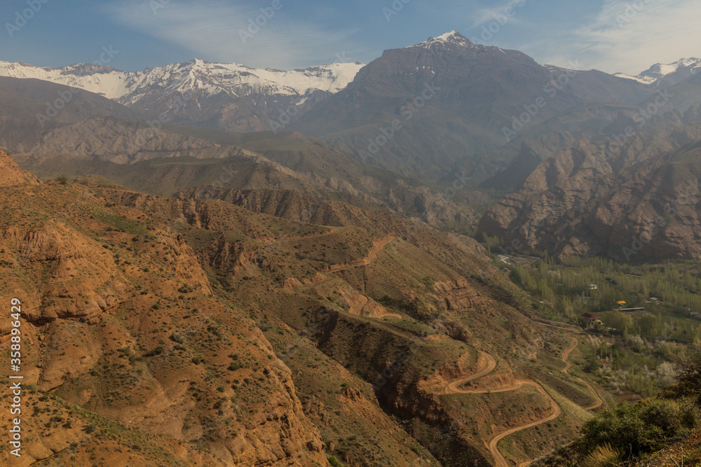 View of Alamut valley in Iran