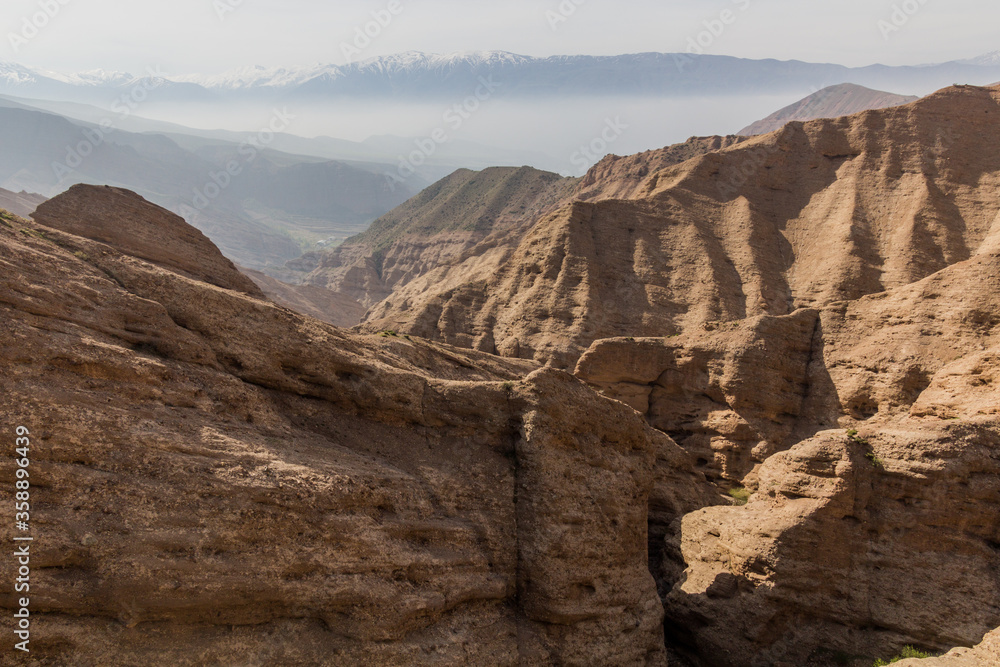 Rocks in Alamut valley in Iran