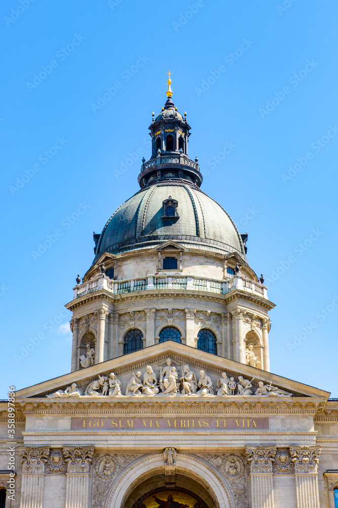 It's St. Stephen's Basilica, a Roman Catholic basilica in Budapest, Hungary.