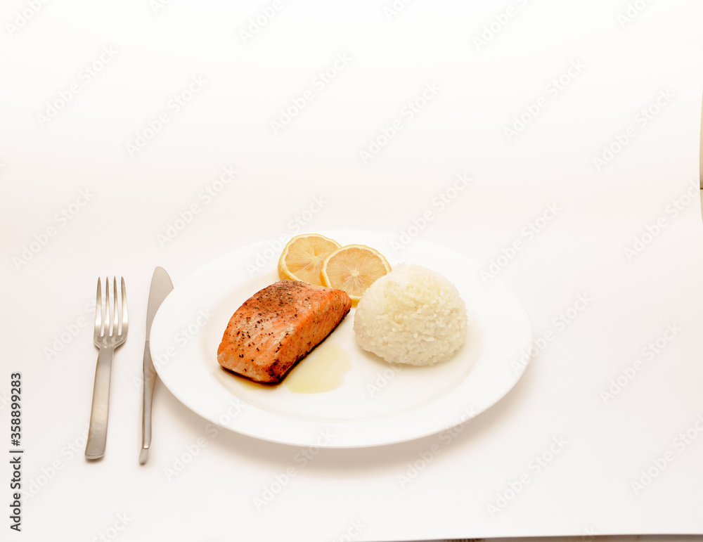 Delicious Asian breakfast shot isolated against a white background. Delicious Asian breakfast shot isolated against a white background.