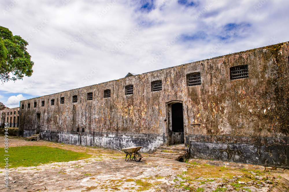 Cell in the Prison in Saint Laurent du Maroni, French Guiana, South America