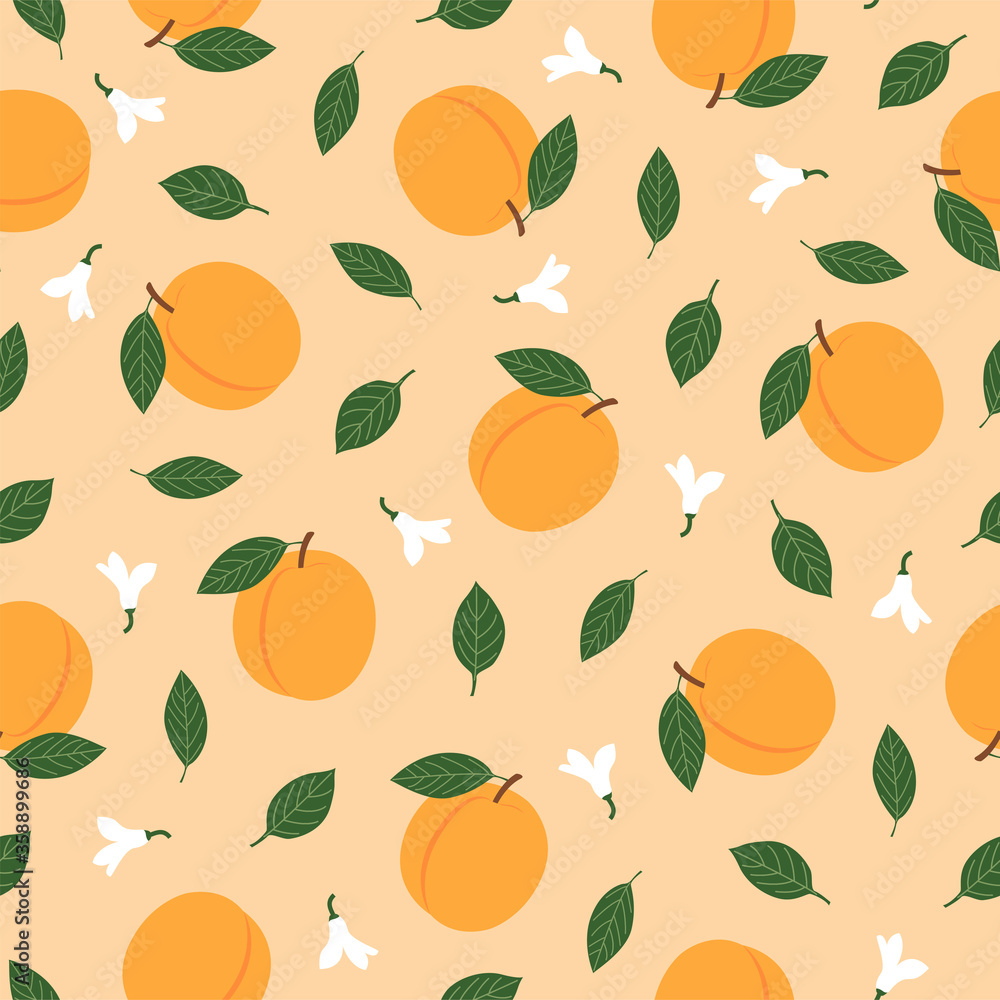 Apricot. Vector Patterns Apricot. Vector Patterns