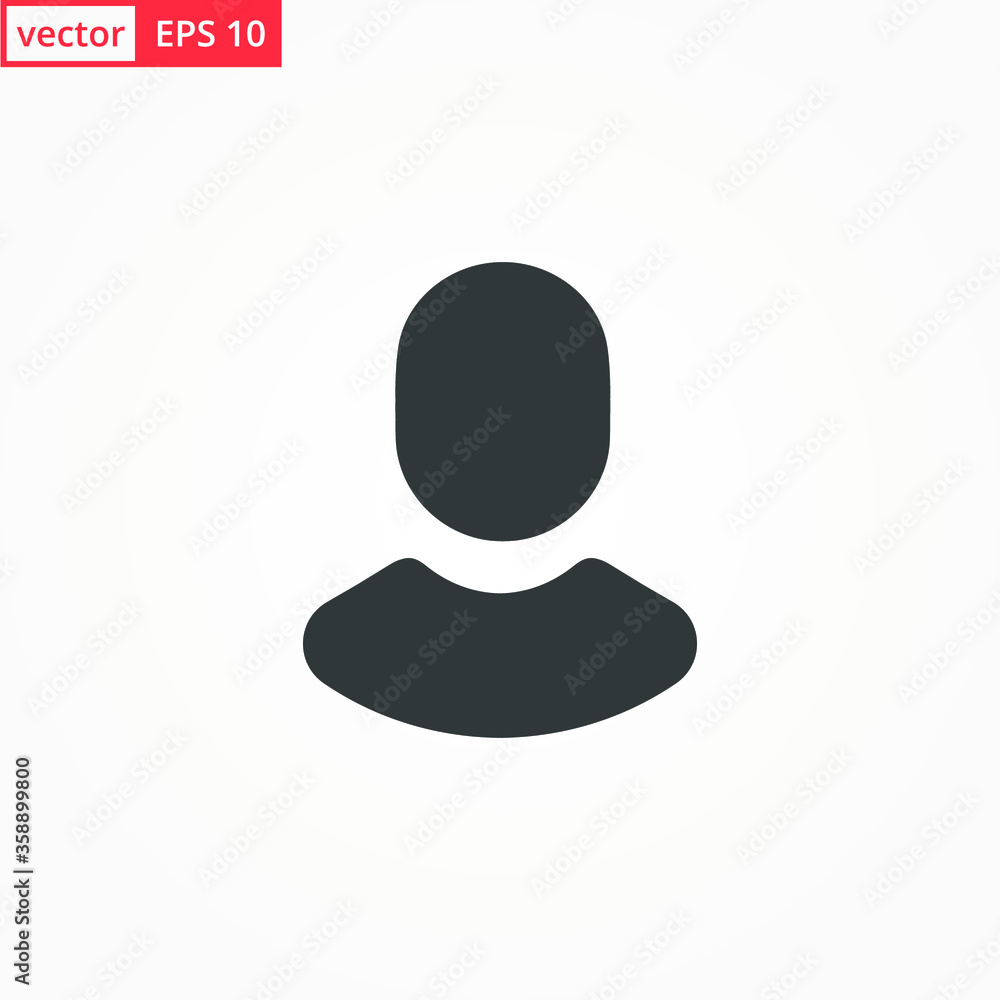 User vector icon in modern style for web site and mobile app. EPS 10 User vector icon in modern style for web site and mobile app. EPS 10