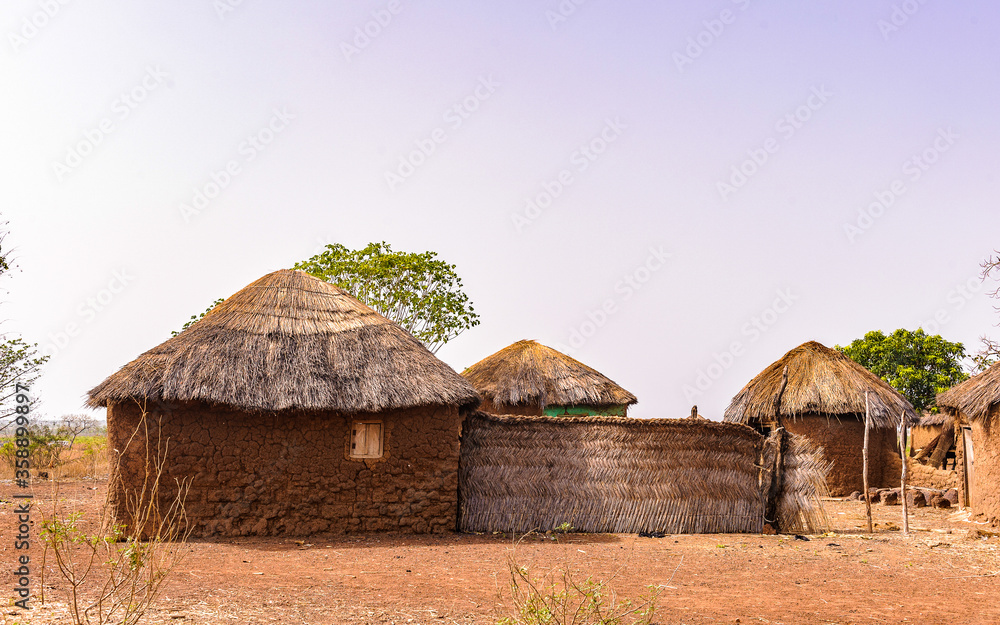 It's Old poor house of the Ghanaian people, Ghana, Africa