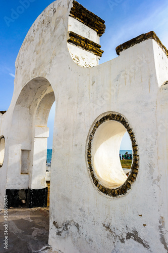 Obraz na płótnie It's Elmina Castle, Accra, Ghana, Africa. Embarkation point from Africa to America w salonie
