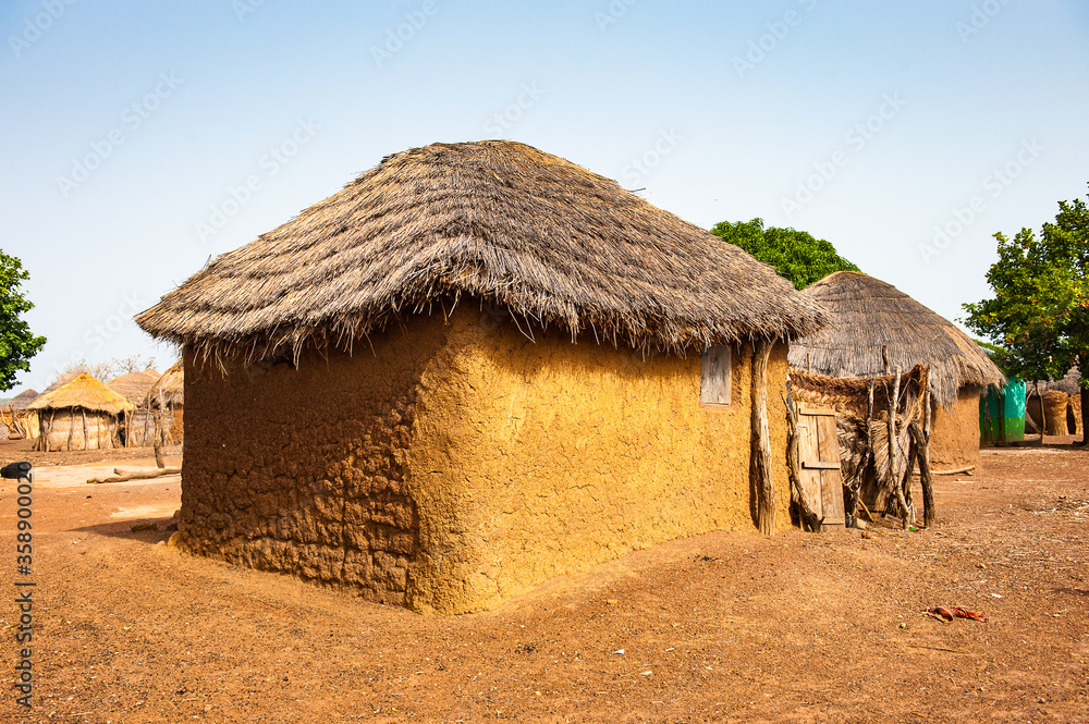 It's Houses in Ghana where the poor people live in