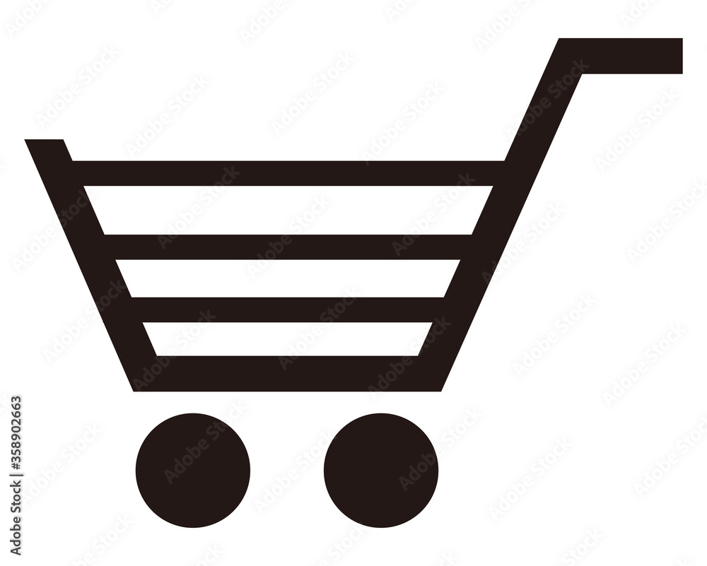 ショッピングカートのベクターアイコン Stock Vector Adobe Stock