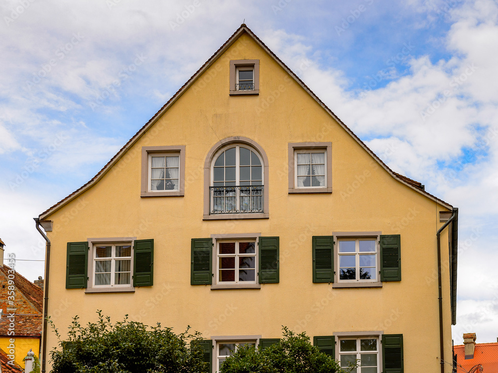 Architecture of Meersburg, a town of Baden-Wurttemberg in Germany at Lake Constance. Architecture of Meersburg, a town of Baden-Wurttemberg in Germany at Lake Constance.