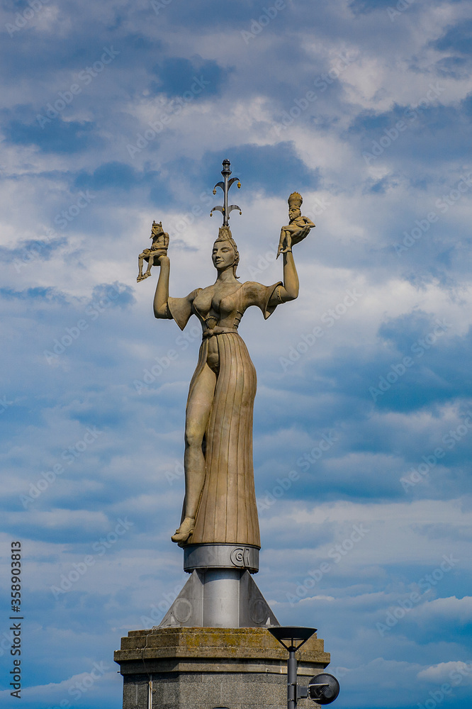 The Imperia (statue) at the Lake Constance in Konstanz, a small town in Germany