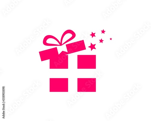 Gift box with star