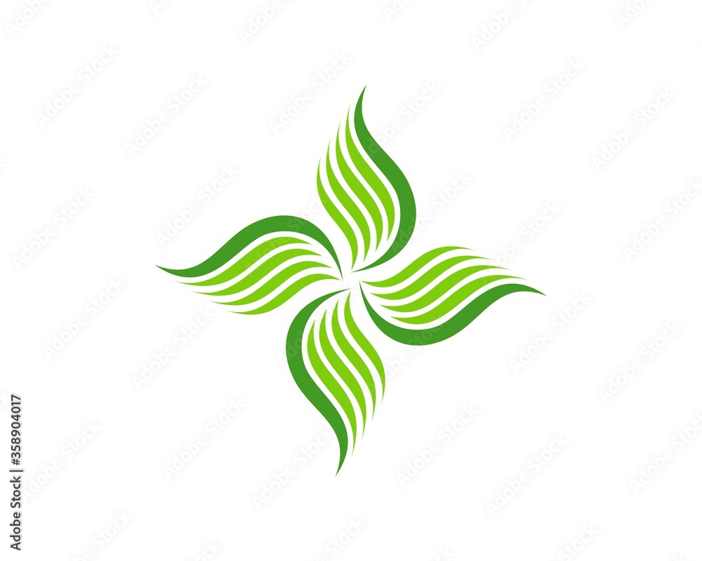 Nature wings spin logo