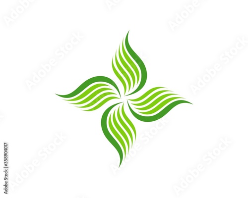 Nature wings spin logo