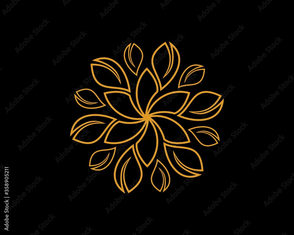 Abstract gold leaf Abstract gold leaf