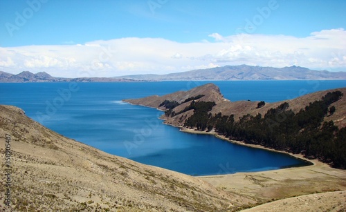 Bay on the northern side of Isla del Sol (Lake Titicaca, Bolivia) 