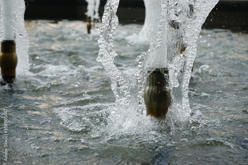 Splash water of Fountain in thailand