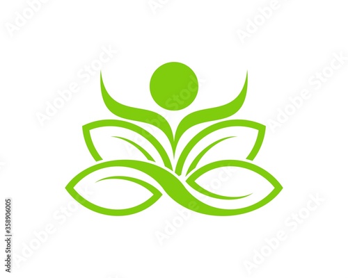 Infinity leaf and yoga