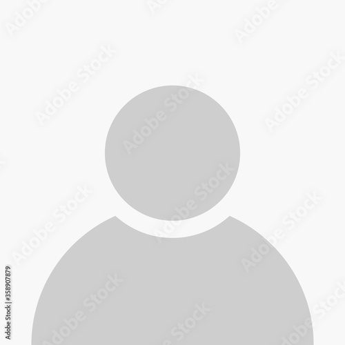 Default Avatar Profile in Trendy Style for Social Media User Icon