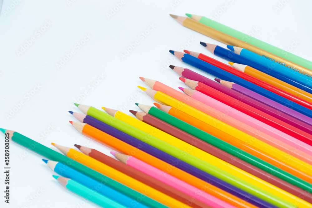 colorful collection of pencils colorful collection of pencils