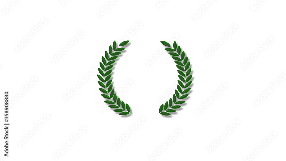 Amazing green dark 3d wheat icon on white background,3d wheat icon Amazing green dark 3d wheat icon on white background,3d wheat icon