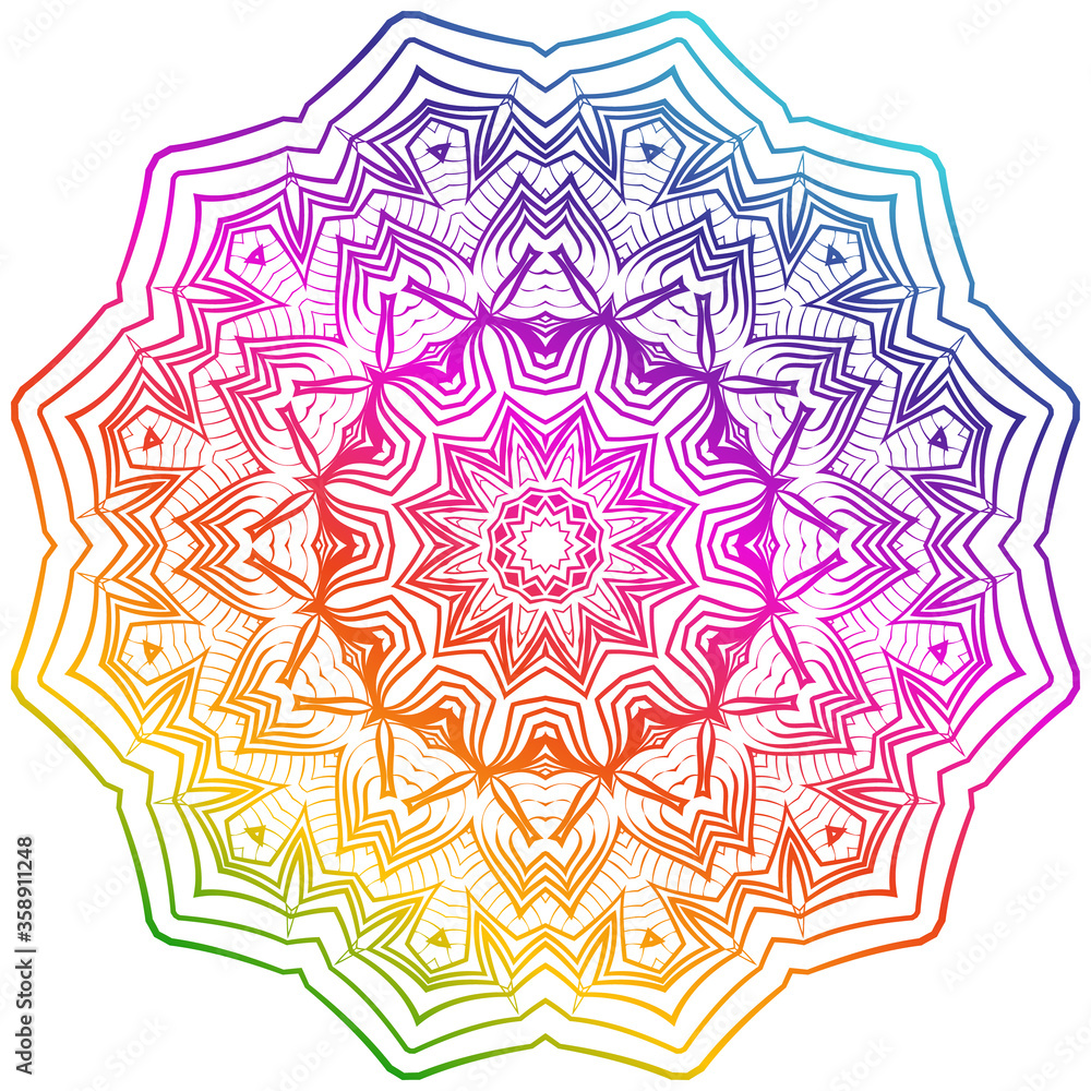 Vector Background With Mandala. Decorative Elements. Arabic, Indian, Ottoman Motifs. Vector Background With Mandala. Decorative Elements. Arabic, Indian, Ottoman Motifs.