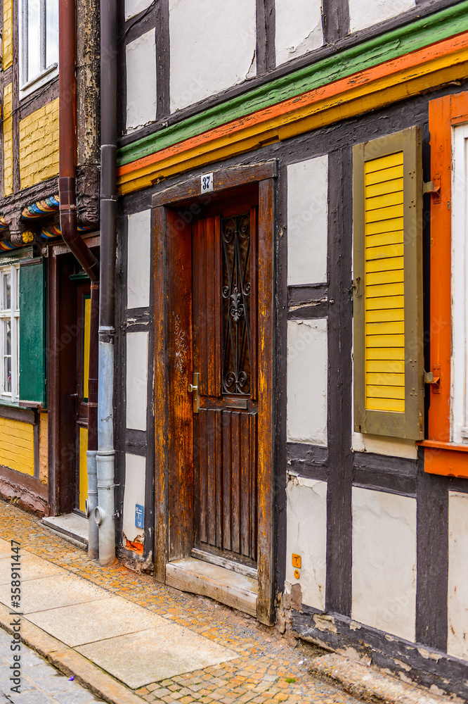 It's Colorful house in Wernigerode, a town in the district of Harz, Saxony-Anhalt, Germany It's Colorful house in Wernigerode, a town in the district of Harz, Saxony-Anhalt, Germany