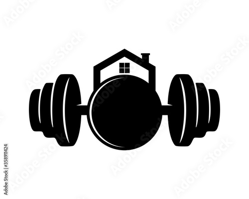 House combination with dumbbell shape