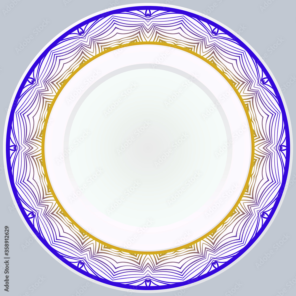 Round Ornament. Vector Illustration. For Modern Interiors Design, Wallpaper. Round Ornament. Vector Illustration. For Modern Interiors Design, Wallpaper.