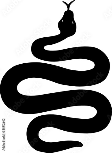 Wallpaper Mural snake silhouette illustration Torontodigital.ca