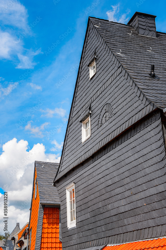 It's Architecture in the Old town of Gorlar, Lower Saxony, Germany. Old town of Goslar is a UNESCO World Heritage It's Architecture in the Old town of Gorlar, Lower Saxony, Germany. Old town of Goslar is a UNESCO World Heritage