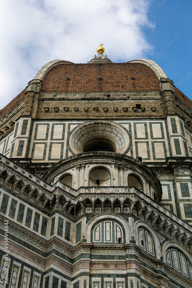 View of Duomo in Florence Italy.