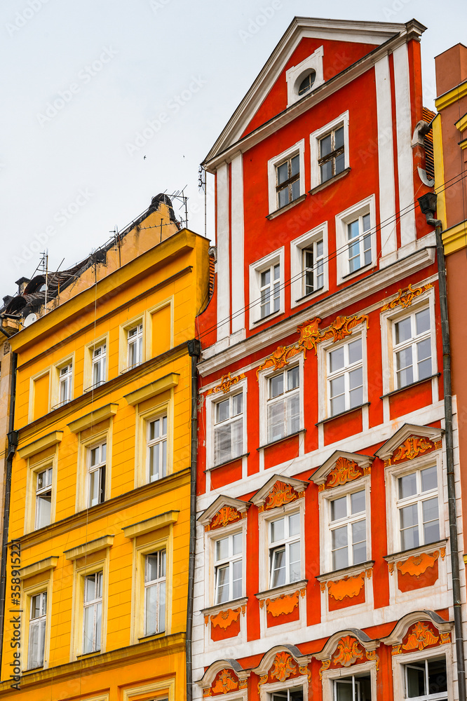 Fototapeta premium It's Architecture of the Market square in Wroclaw, Poland.