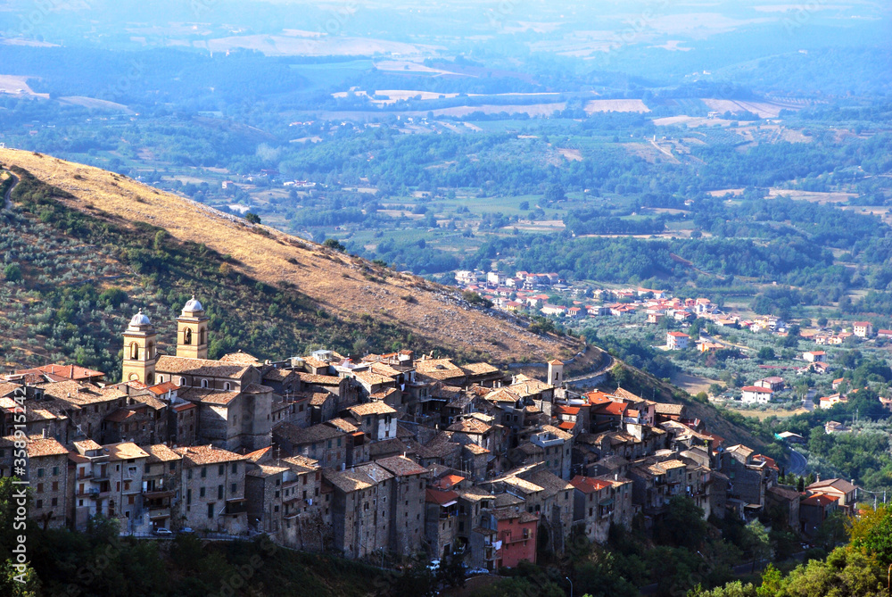 panoramic view of the medieval town