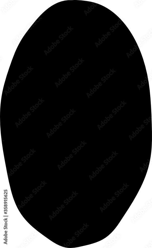Hand drawn Organic Oblong Shape Hand drawn Organic Oblong Shape