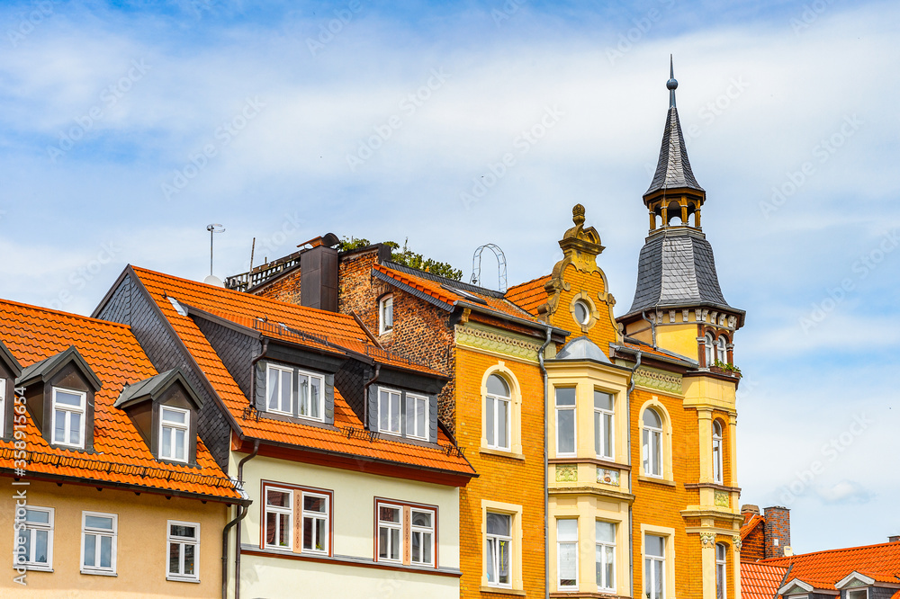 It's Colorful house in Eisenach, Thuringia, Germany