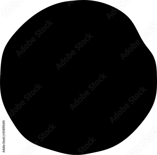 Hand drawn Organic Circle Shape