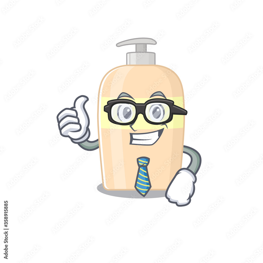 Φωτογραφία cartoon drawing of toner Businessman wearing glasses and tie