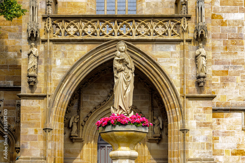 It's Back part of the Erfurt Cathedral and Collegiate Church of St Mary, Erfurt, Germany. Martin Luther was ordained in the cathedral in 1507 photo