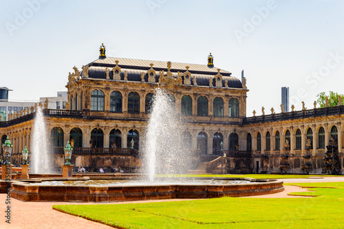 Fountain decoration inside the Zwinger palace, Dresden, Germany