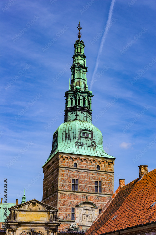 Fototapeta premium Top of the Frederiksborg Castle, Denmark