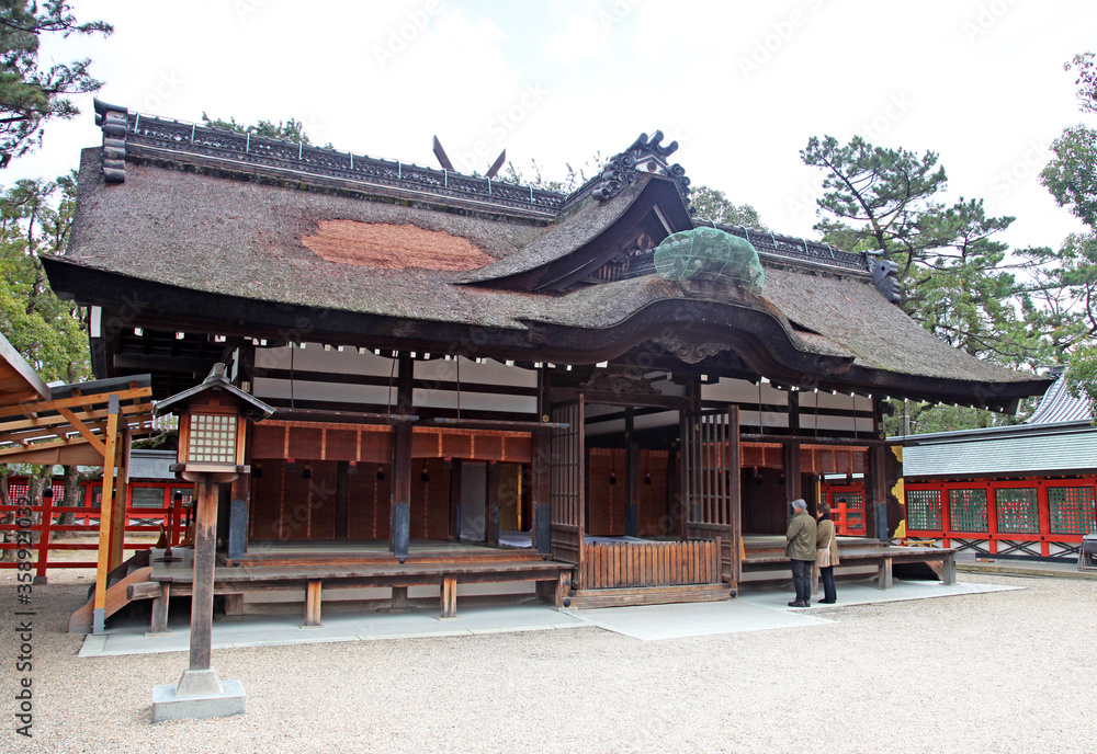 Sumiyoshi Grand Shrine, Osaka, Japan.