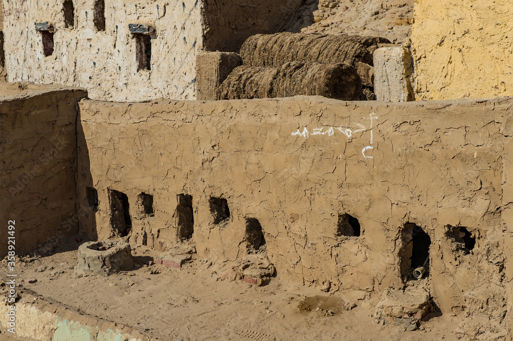 It's Clay model of the town of Bawiti in Bahariya Oasis in Egypt