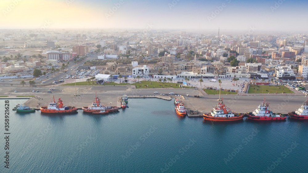 The historical region of Yanbu Saudi Arabia, Yanbu port,May 2019 - obrazy, fototapety, plakaty 