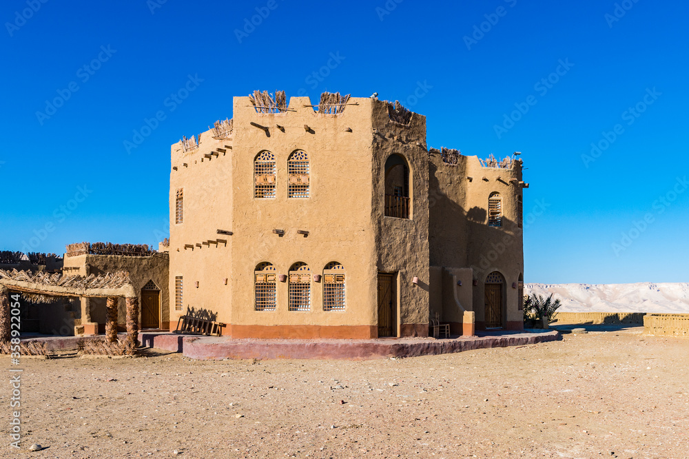 It's Hotel in the middle of the Dakhla Oasis, Western Desert, Egypt