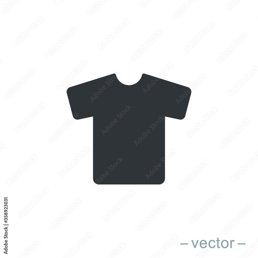 T-shirt icon vector. Solid style sign for mobile concept and web design. T-shirt symbol illustration. EPS 10 T-shirt icon vector. Solid style sign for mobile concept and web design. T-shirt symbol illustration. EPS 10