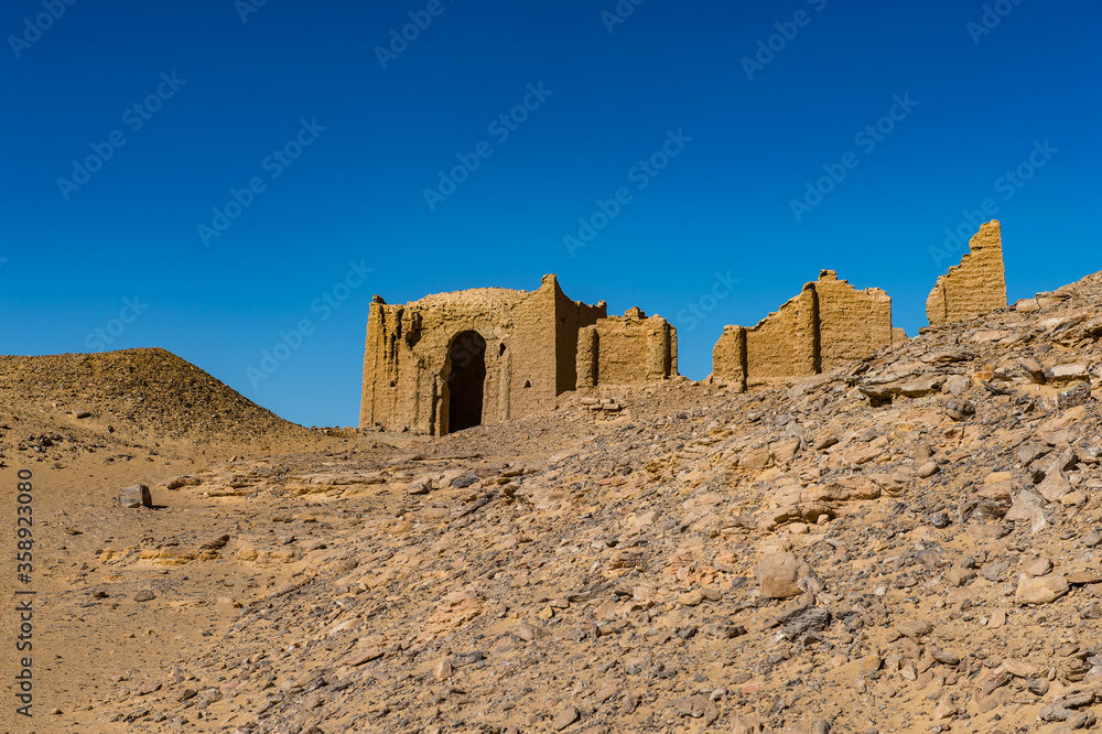 It's Al-Bagawat (El-Bagawat), an ancient Christian cemetery, one of the oldest in the world, Kharga Oasis, Egypt