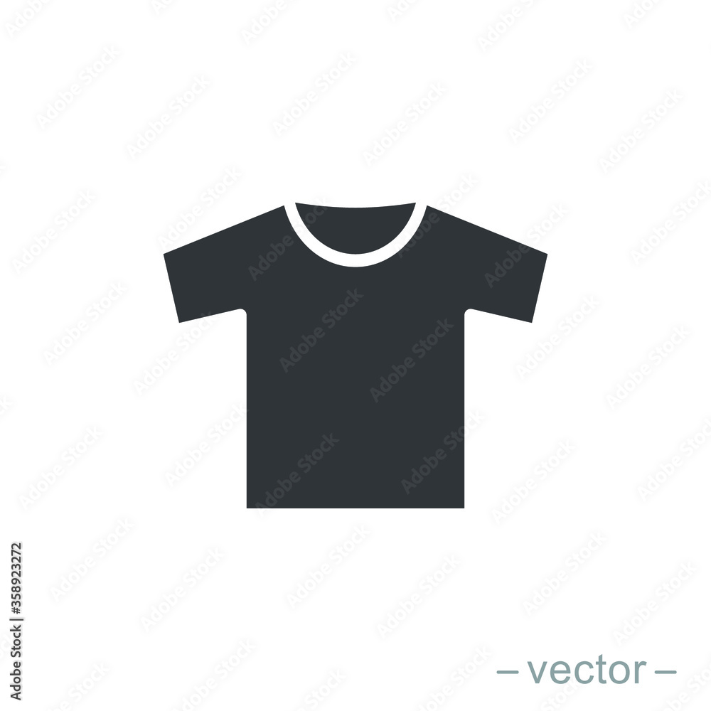 T-shirt icon vector. Solid style sign for mobile concept and web design. T-shirt symbol illustration. EPS 10 T-shirt icon vector. Solid style sign for mobile concept and web design. T-shirt symbol illustration. EPS 10