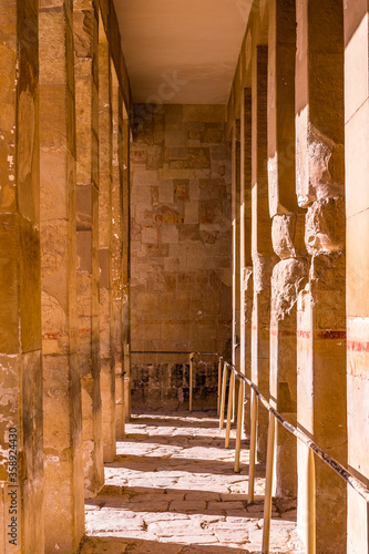 It's Part of the Mortuary temple of Hatshepsut (Dayr el-Bahari or Dayr el-Bahri), Western Bank of the Nile photo