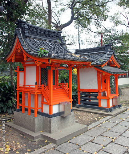 Sumiyoshi Grand Shrine, Osaka, Japan. photo