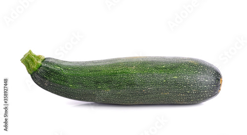 Zucchini cucumber isolated on white background