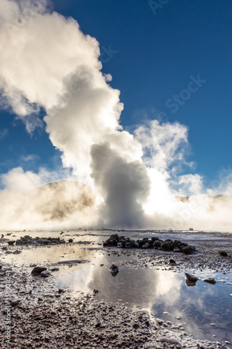 El Tatio geysers , San Pedro de Atacama, Chile.